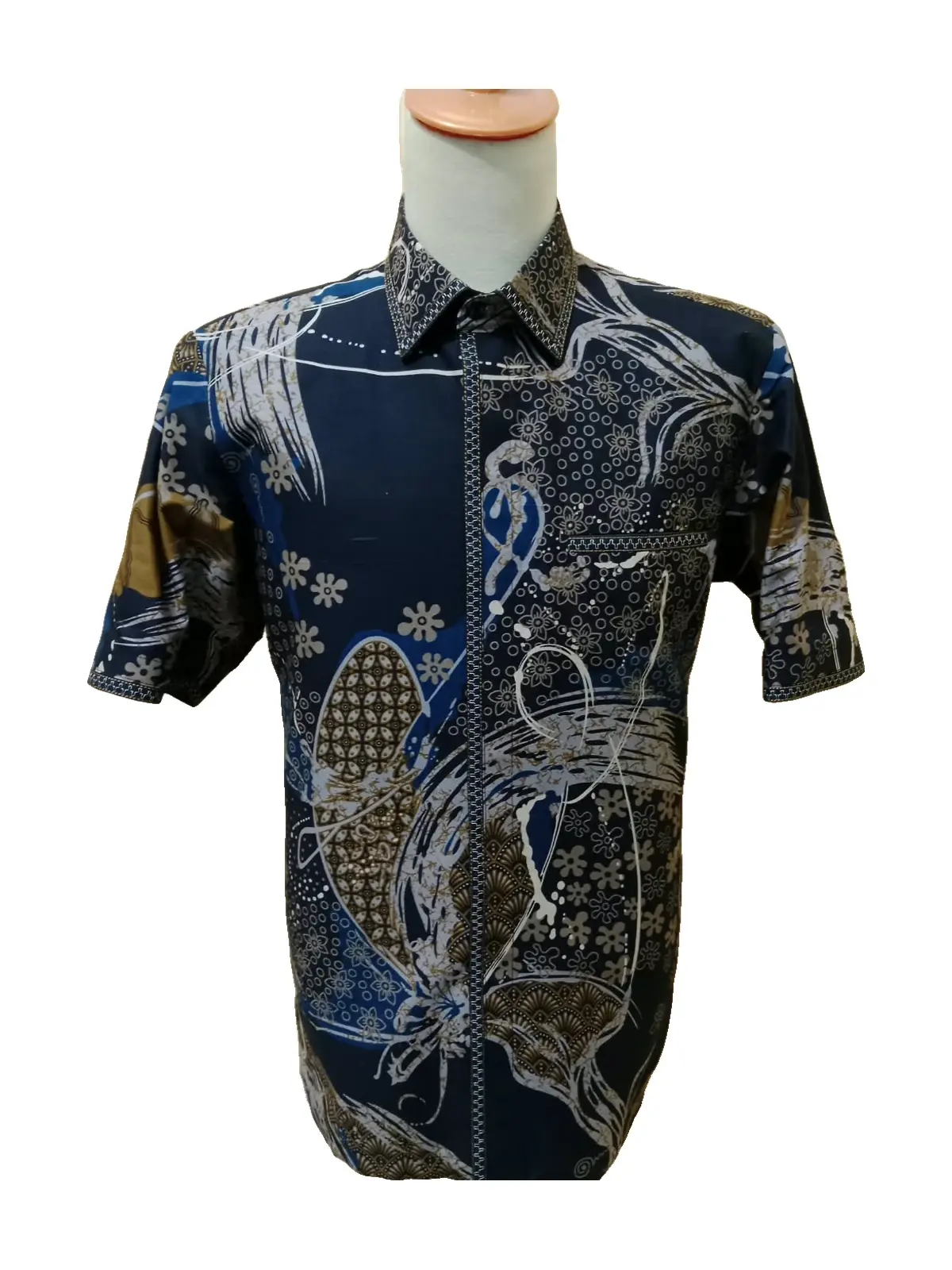 Batik Navy Bunga Malam, foto 1 dari 2